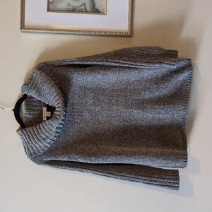 Coldwater Creek Gray Cowl Neck Sweater,Sz. PXL